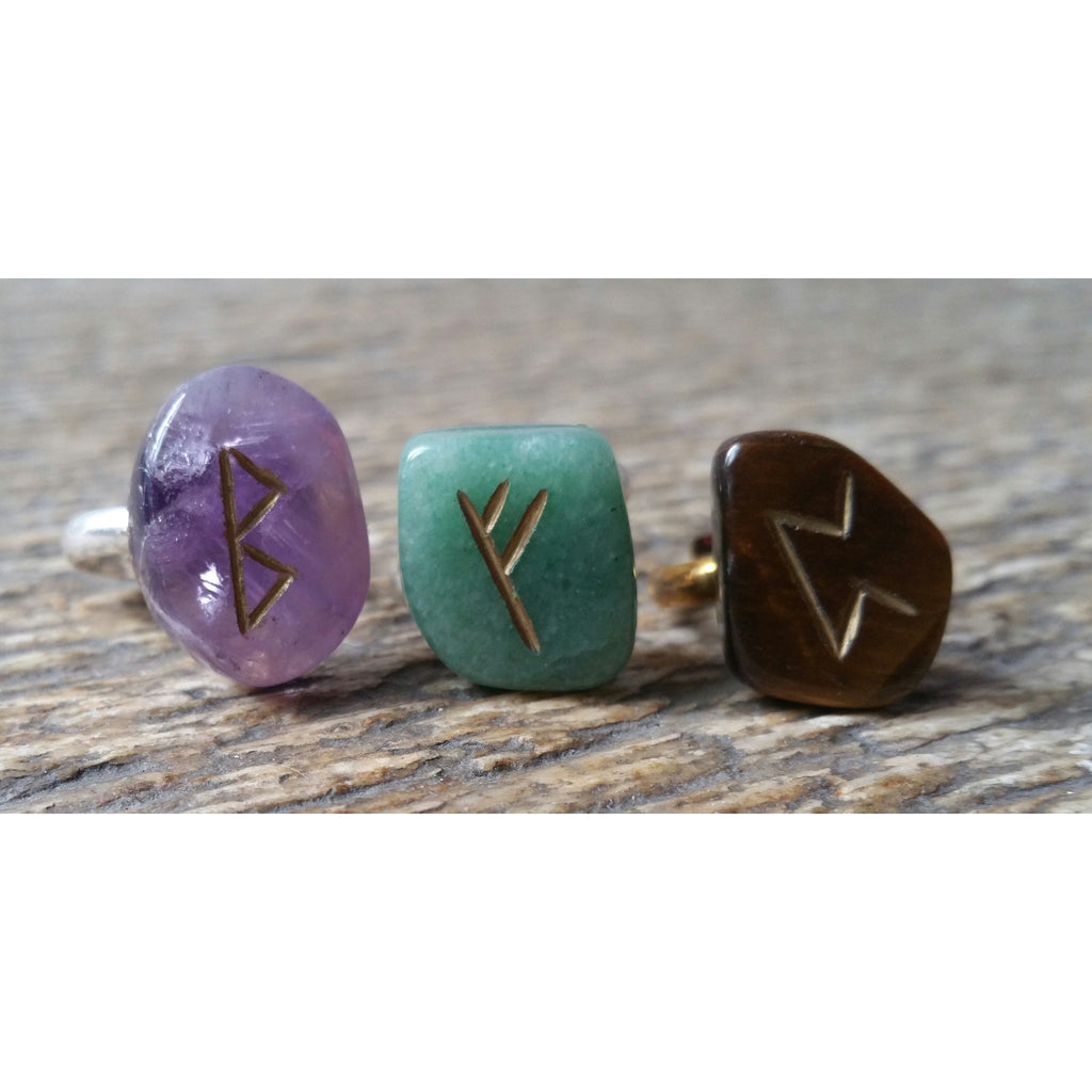 RUNE STONE POWER RING - Pretty Princess Style
