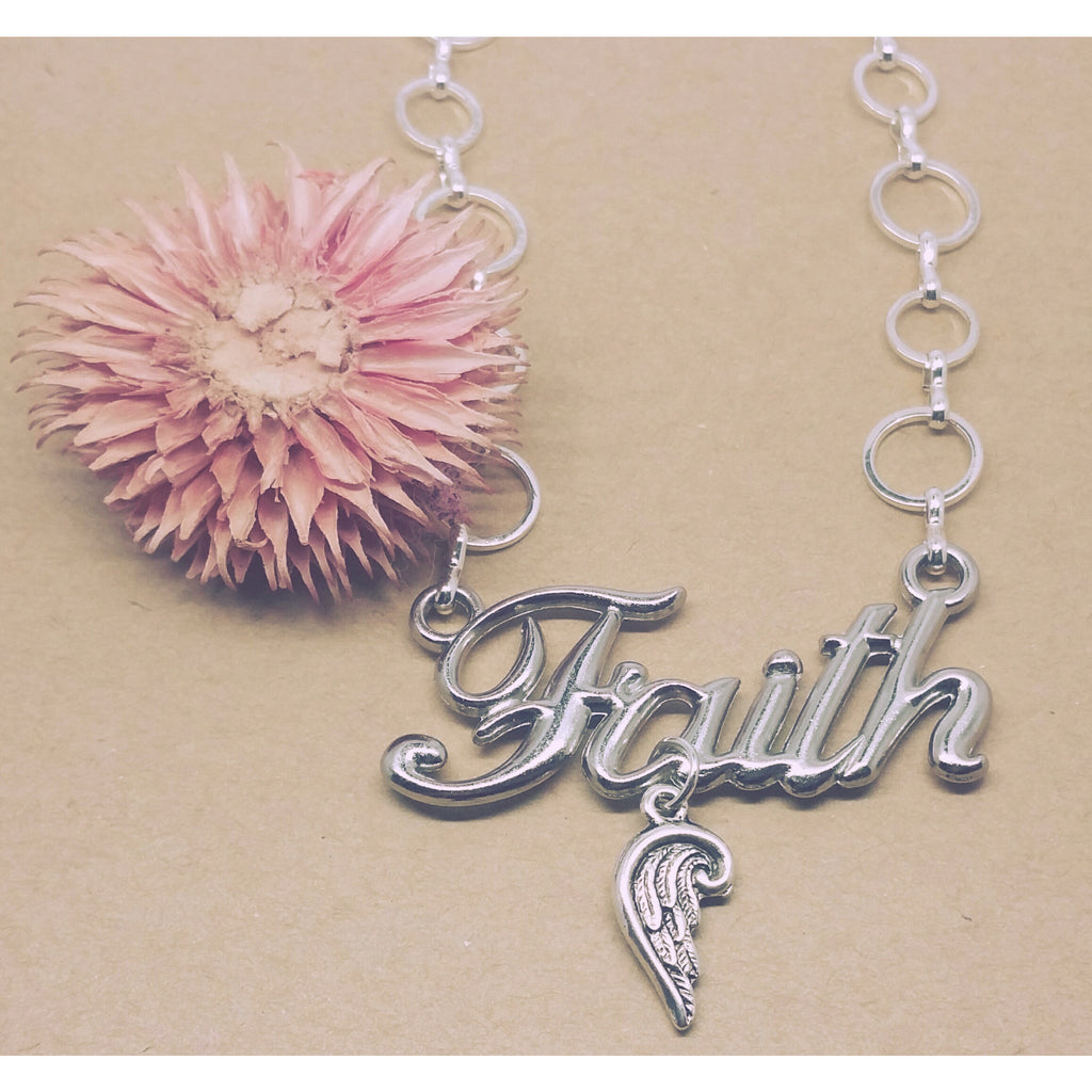 Faith of Angels Charm Necklace - Pretty Princess Style