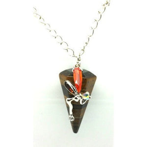 Tigers Eye Pendulum Pendant - Pretty Princess Style