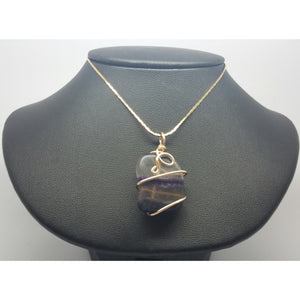Fluorite Power Pendant -Clear Mind Creative Thought - Pretty Princess Style