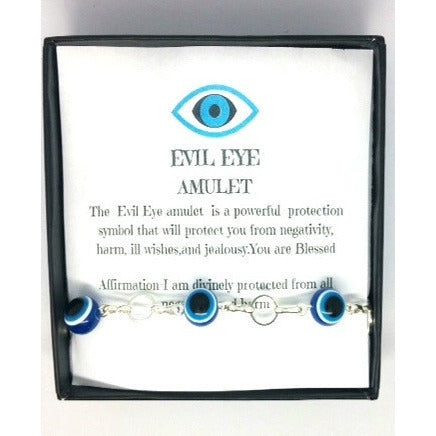 Evil Eye Protection Bracelet -Blue - Pretty Princess Style