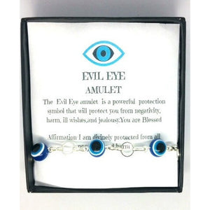 Evil Eye Protection Bracelet -Blue - Pretty Princess Style