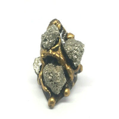 Pyrite Prosperity Ring - Pretty Princess Style