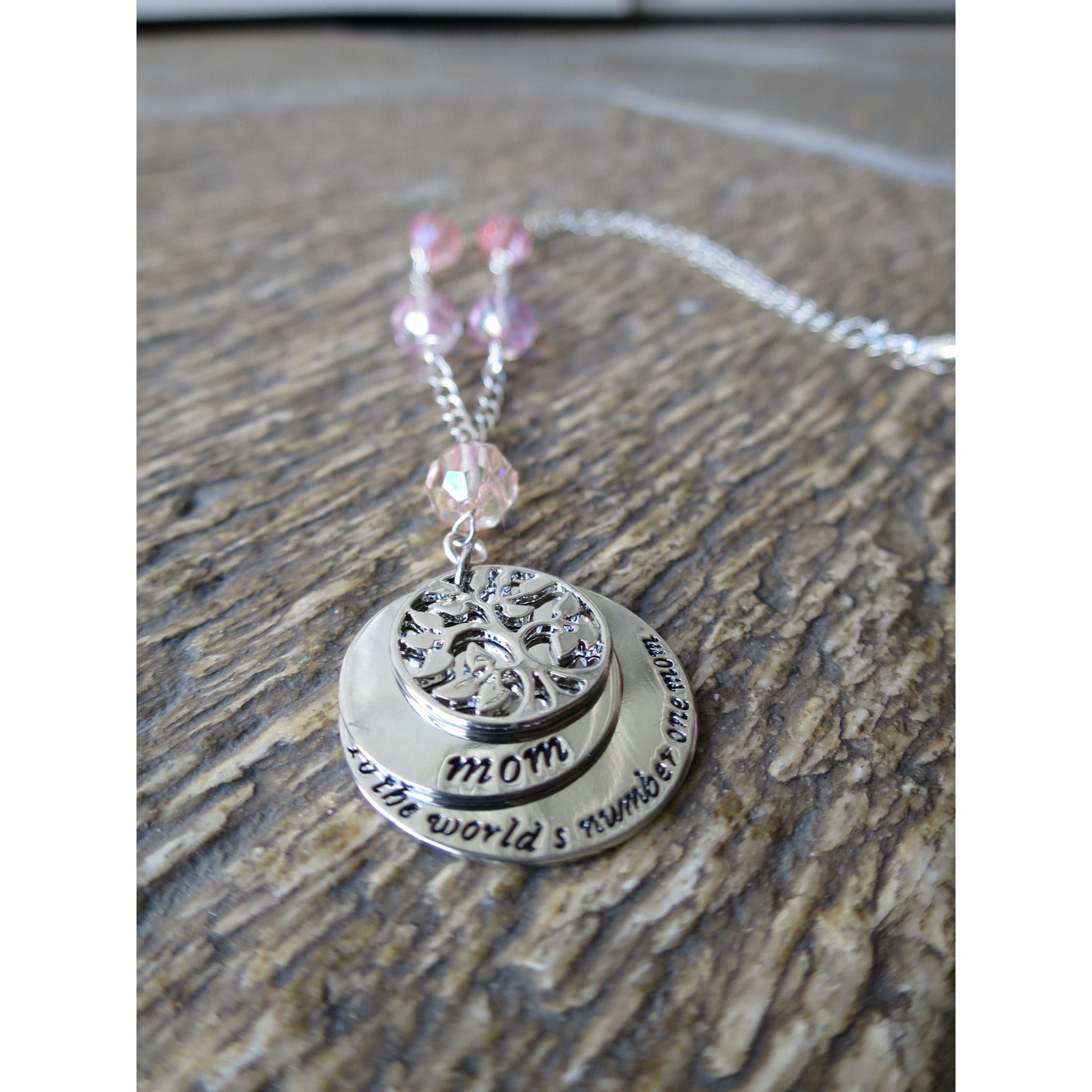 World's #1 MOM Necklace- Mother's Day - Pretty Princess Style