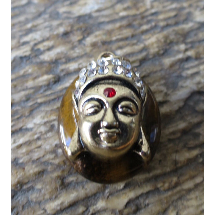 Gemstone Buddha Charm Necklace - Pretty Princess Style
