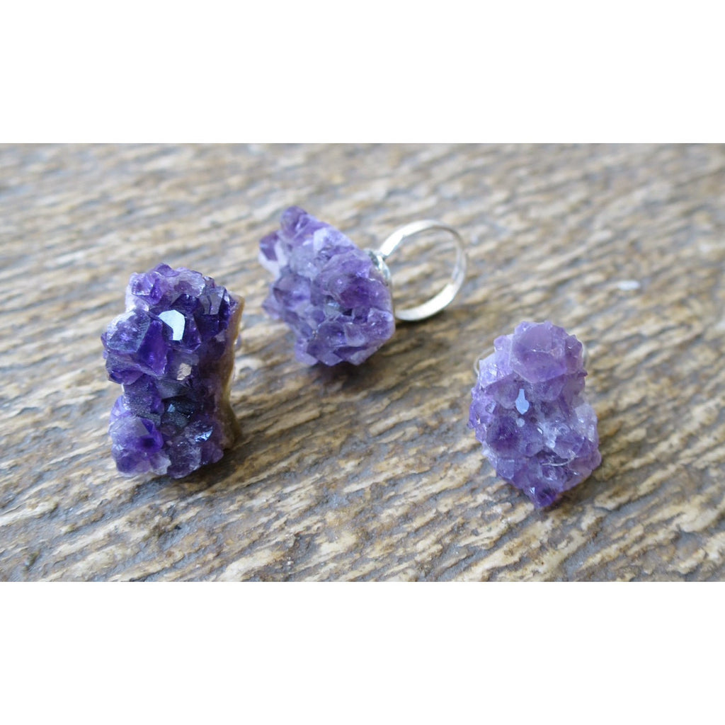 Moda Elektra Amethyst Cluster Ring - Pretty Princess Style